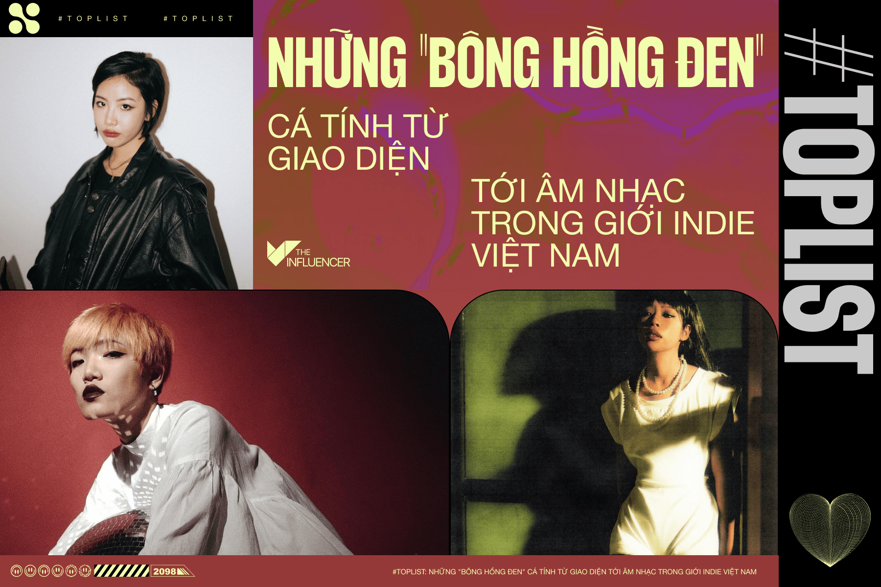 #Toplist: Những "bông hồng đen" cá tính từ giao diện tới âm nhạc trong giới Indie Việt Nam 