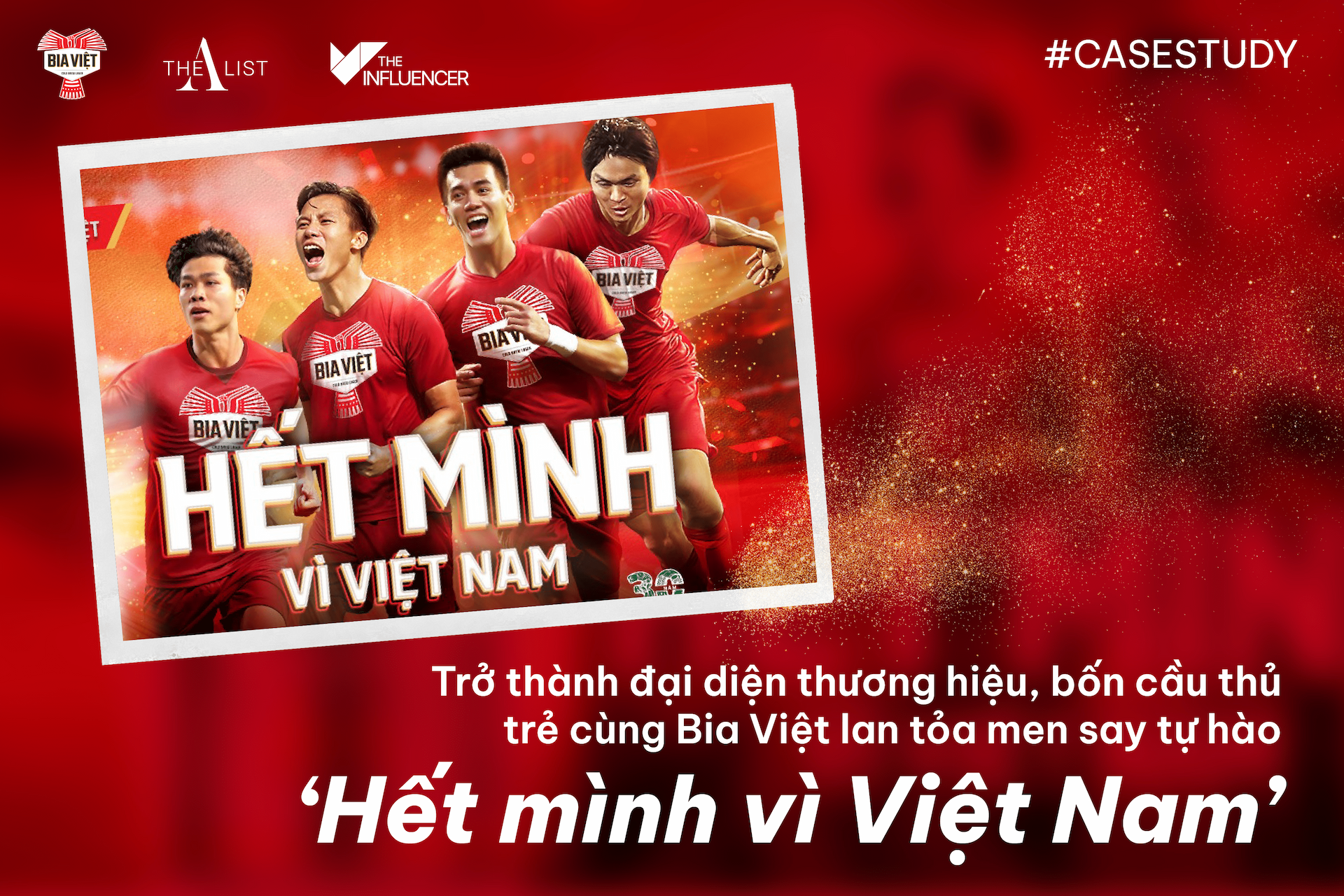 #Casestudy: Trở thành đại diện thương hiệu, bốn cầu thủ trẻ cùng Bia Việt lan tỏa men say tự hào ‘Hết mình vì Việt Nam’